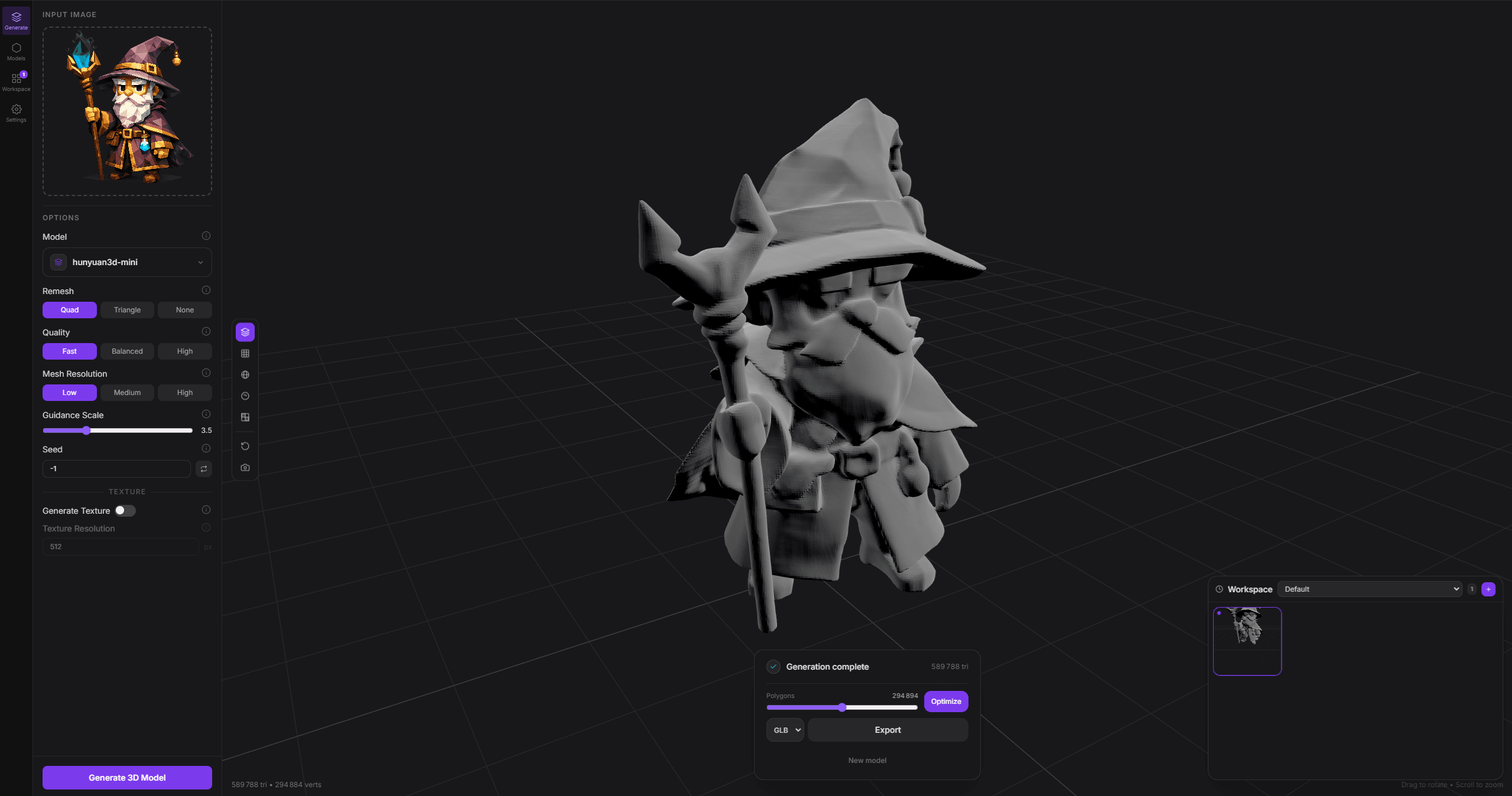 Modly app screenshot